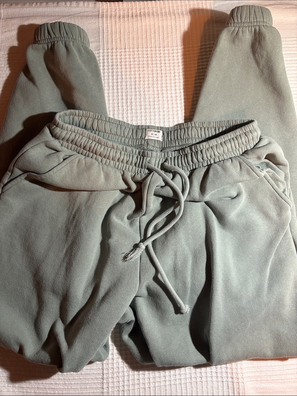 Cotton On Green Drawstring Jogger Pants